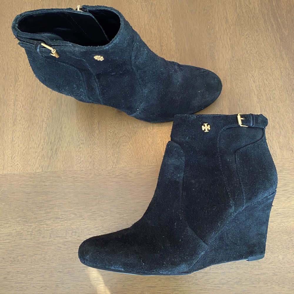 Tory Burch Milan suede wedge bootie